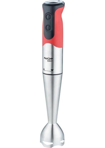 Kırmızı Renkli Çelik Uçlu Çubuk Blender, Güçlü ve Dayanıklı Tasarım