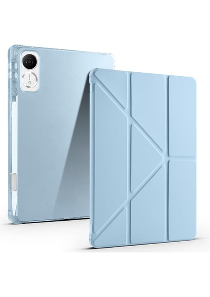 Honor Pad V9/pad Gt 11.5 Inç ile Uyumlu Tri Folding Üçgen Kalem Bölmeli Standlı Kılıf