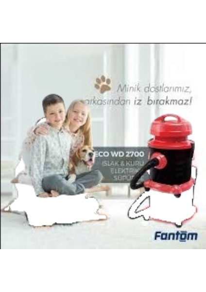 Fantom Eco 2700 Çok Amaçlı Elektrikli Süpürge, Güçlü ve Hafif Temizlik Aracı fiyatları
