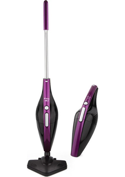 Mor Renkli Dik Elektrikli Süpürge, Güçlü ve Hafif Temizlik Aracı