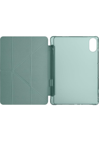 Xiaomi Redmi Pad 2 ile Uyumlu Kabaklı Tri Folding Üçgen Kalem Bölmeli Standlı Kılıf fırsatları