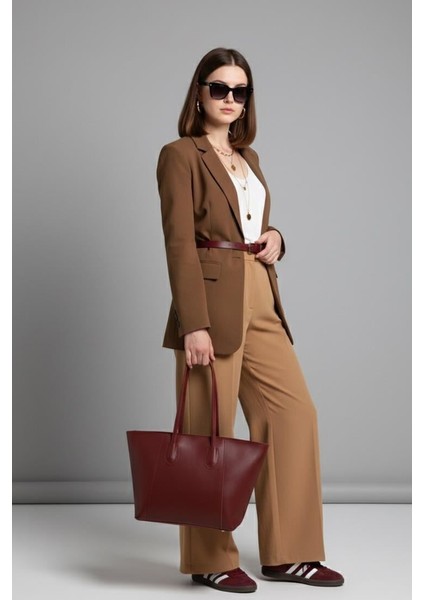 Lagraccio Paris Kadın Mors Büyük Boy Omuz Çantası Bordo fiyatları