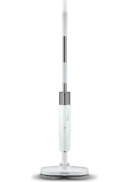 Kablosuz Şarjlı Elektrikli Yüzey Temizleyici Mop Beyaz