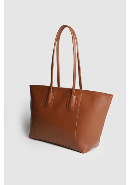 Lagraccio Paris Kadın Mors Büyük Boy Omuz Çantası Taba