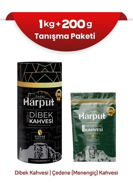 1 kg Dibek Kahvesi + 200 gr Menengiç (Çedene) Kahvesi