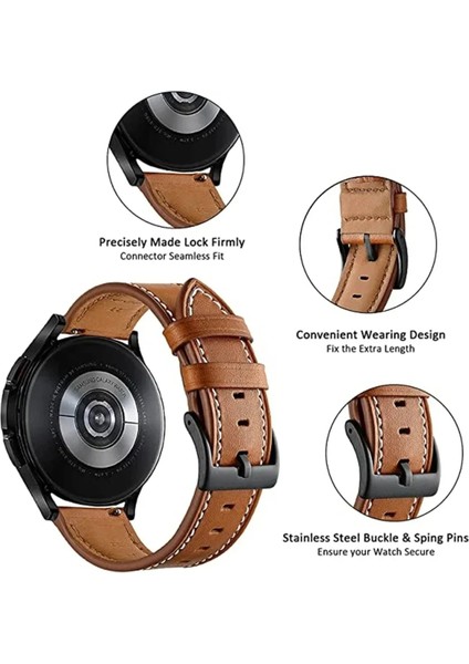 Huawei Watch Gt5 Pro 42MM Uyumlu Yüksek Kalite Pu Deri Dikiş Detaylı Kordon 18MM fiyatları