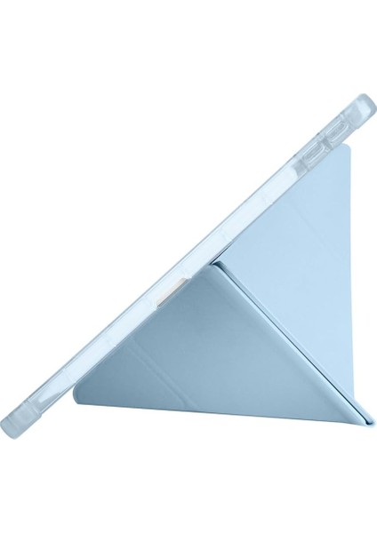 Lenovo Tab TB-311FU ile Uyumlu Kapak Tri Folding Üçgen Kalem Bölmeli Standlı Kılıfı modelleri