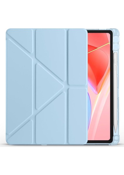 Lenovo Tab TB-311FU ile Uyumlu Kapak Tri Folding Üçgen Kalem Bölmeli Standlı Kılıfı indirimleri