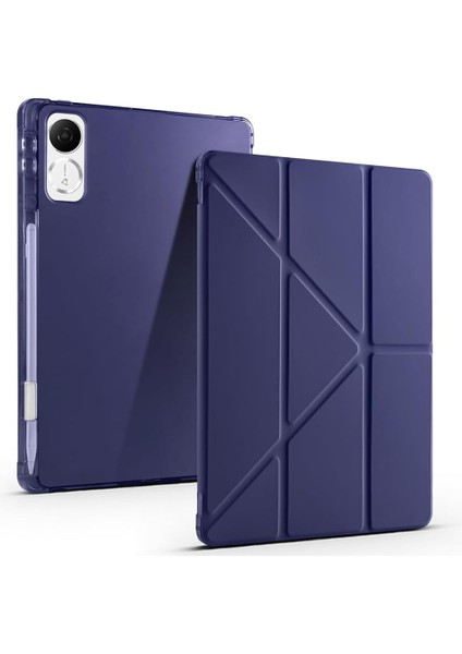 Honor Pad V9/pad Gt 11.5 Inç ile Uyumlu Tri Folding Üçgen Kalem Bölmeli Standlı Kılıf