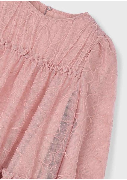 4919-49 Kız Çocuk Pembe Tül Elbise indirimleri