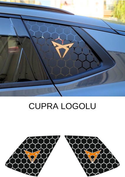 Cupra Terramar Uyumlu Kelebek Cam Sticker Set fiyatları