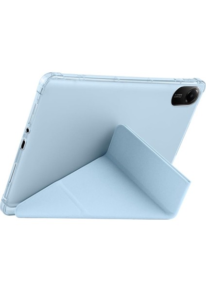 Xiaomi Redmi Pad 2 ile Uyumlu Kabaklı Tri Folding Üçgen Kalem Bölmeli Standlı Kılıf fiyatları