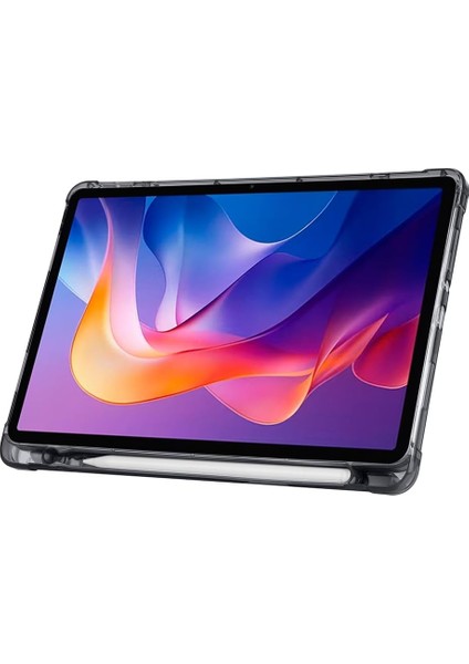 Xiaomi Redmi Pad 2 ile Uyumlu Kabaklı Tri Folding Üçgen Kalem Bölmeli Standlı Kılıf modelleri