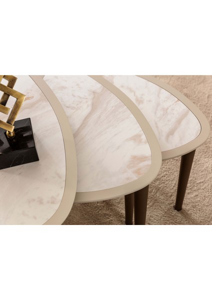 Efes Üçlü Zigon Sehpa Seti modelleri