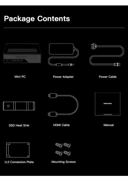 Ms-01 Intel I9 13900H, 64 GB Ddr5 Ram, 1tb M.2 Ssd, 2x 2.5g Lan, Thunderbolt 4, 2x Sfp+, Hdmı, W11 Pro Mini Pc