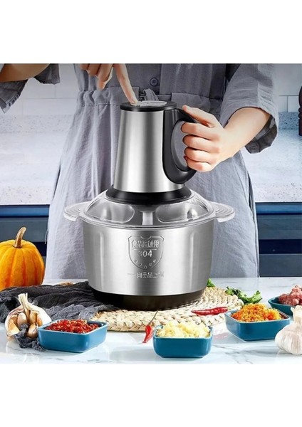5l Elektrikli Mutfak Robotu, Paslanmaz Çelik, Sebze Dilimleme ve Karıştırma Özellikli