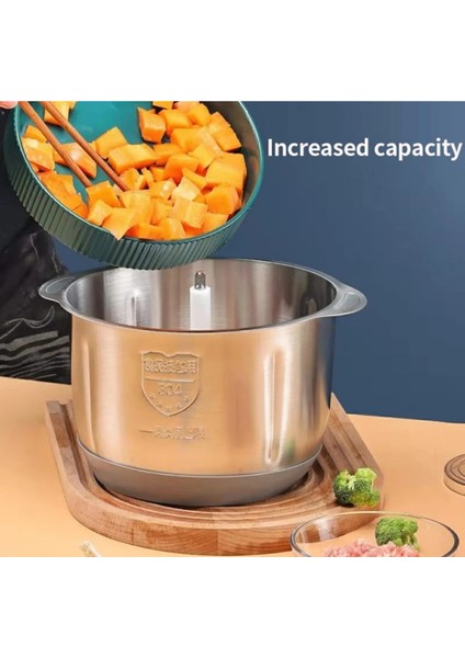 5l Elektrikli Mutfak Robotu, Paslanmaz Çelik, Sebze Dilimleme ve Karıştırma Özellikli