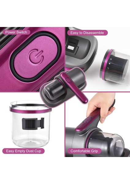 Kablosuz Çok Amaçlı Elektrikli Yatak Kanepe Halı Toz Tüy Süpürgesi fırsatları