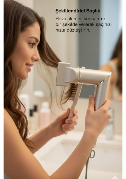 SHD-1721 Saç Şekillendirme Cihazı - Şampanya modelleri