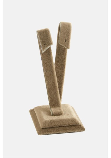 Zengezur Anfora Kumaş Palmiye Küpelik-Kahverengi modelleri