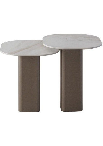 Milano Vol4 İkili Yan Sehpa Seti - Seramik indirimleri