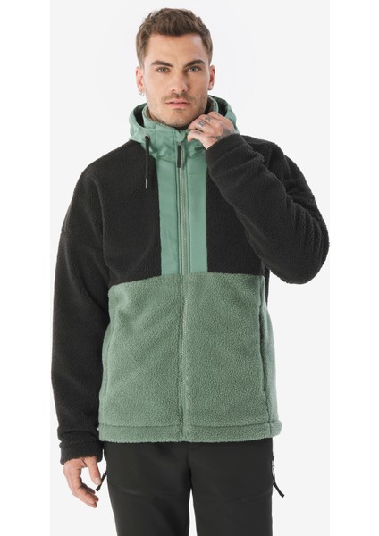 Quechua Erkek Outdoor Polar Kışlık Mont/kar Montu - Yeşil - SH900