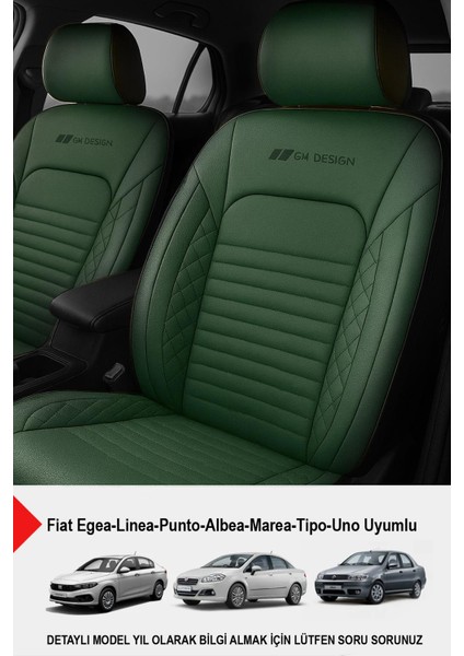 Istanbul Serisi Deri Oto Koltuk Kılıfı (Fiat Egea-Linea-Punto-Albea-Marea-Tipo-Uno Uyumlu)