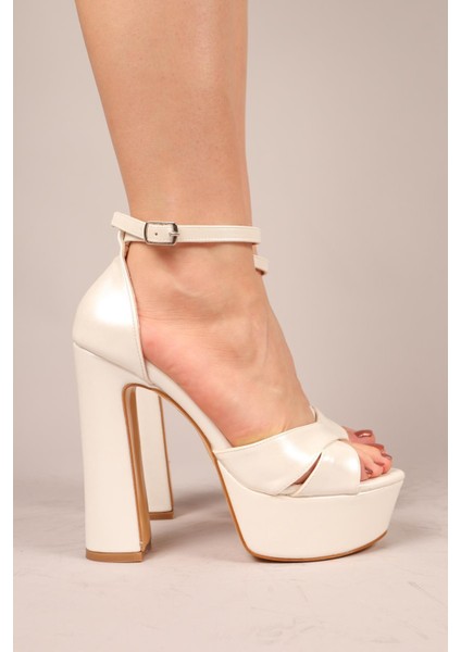 Mohave Çapraz Platform Topuklu Ayakkabı Sedef fırsatları