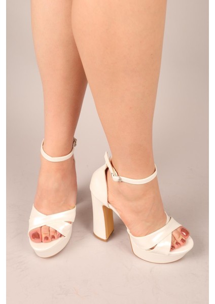 Mohave Çapraz Platform Topuklu Ayakkabı Sedef indirimleri