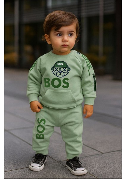 “erkek Bebek Eşofman Takımı Kapşonlu Sweatshirt ve Alt Pantolon 3-18 Ay Rahat Günlük Giyim”