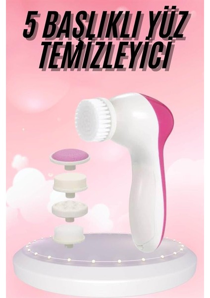 Msa-Shop 5 Başlıklı Titreşimli Cilt Temizleme Seti Canlandırıcı ve Onarıcı fiyatları