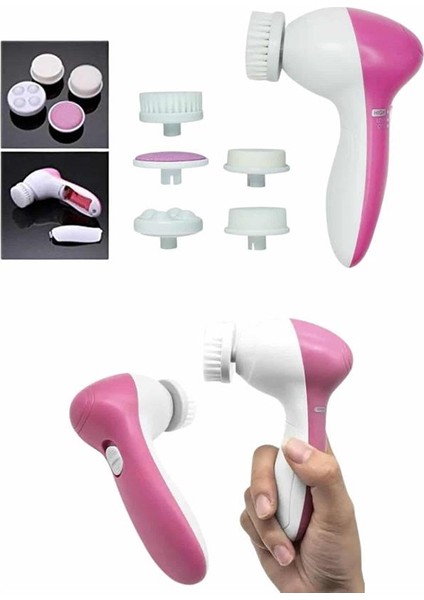 Msa-Shop 5 Başlıklı Titreşimli Cilt Temizleme Seti Canlandırıcı ve Onarıcı fırsatları