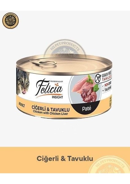 Ciğerli-Tavuklu Yetişkin Kedi Konservesi 24X85GR modelleri