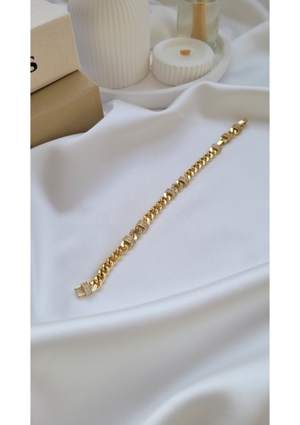 Vıp Seri Zirkon Taşlı Zicir Bileklik