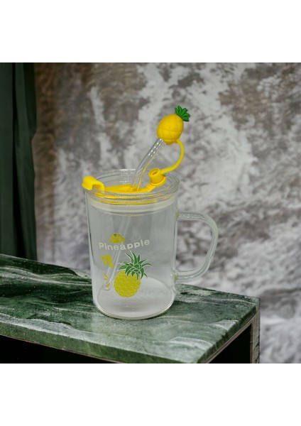 Ananas Tasarımlı Kupa Bardak