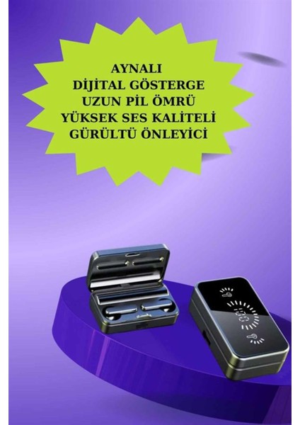 Çok Renkli Kablosuz Set: Powerbank, Bluetooth Kulaklık ve Akıllı Saat, Anc, Dokunmatik