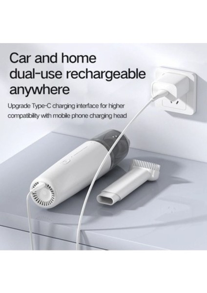 Çok Amaçlı Şarjlı Elektrikli El Süpürgesi, Araba ve Ev Kullanımı Için Mükemmel