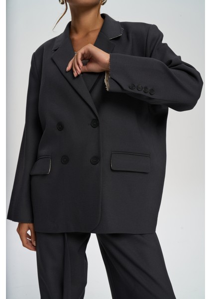 Letizia Antrasit Blazer