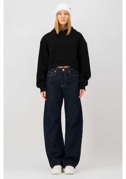 JILL Barrel Fit Rinse Koyu İndigo Kadın Jean Pantolon fiyatları