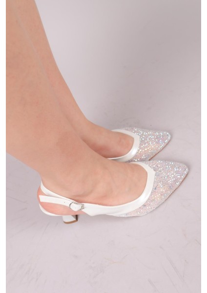 Aosta Taşlı Topuklu Ayakkabı Sedef modelleri