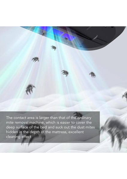 Şarjlı Uv-C Işıklı El Süpürgesi, 8kpa, 100W, Çarşaf ve Yastık Temizliği