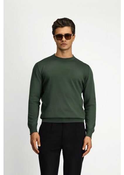 Bisiklet Yaka Regular Fit Triko Kazak