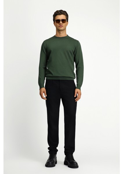 Bisiklet Yaka Regular Fit Triko Kazak