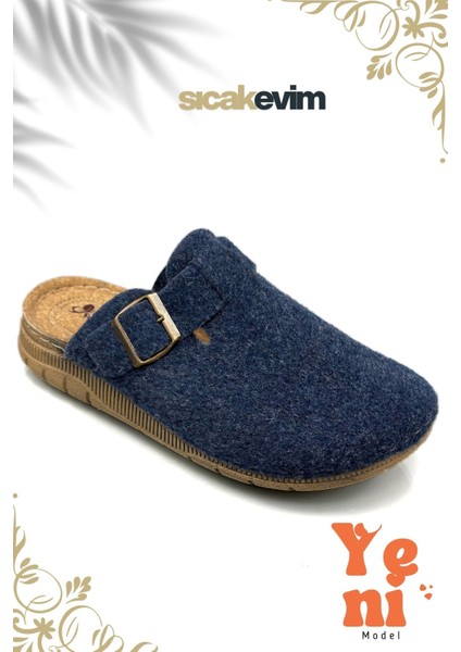 Erkek Ev Terliği – Poli Taban Hafif Tabanlı Sıcak Tutan Halı Terliği Lacivert fiyatları