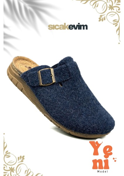 Erkek Ev Terliği – Poli Taban Hafif Tabanlı Sıcak Tutan Halı Terliği Lacivert modelleri