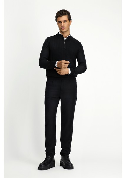 Regular Fit Yarım Balıkçı Yaka Fermuarlı Trıko Kazak fiyatları