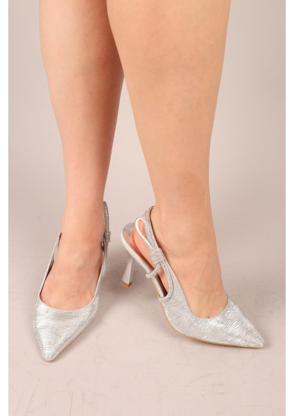 Lowell Yanı Fiyonklu Stiletto Gümüş fırsatları