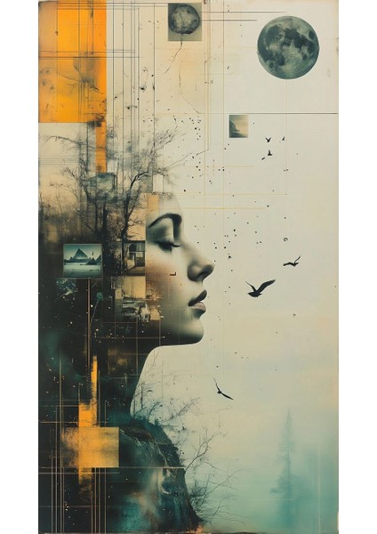 3 Lü Modern Sanat Portre Ev Duvar Salon Güzellik Salonu Ofis Dükkan Dekarasyon Kanvas Tablo fiyatları