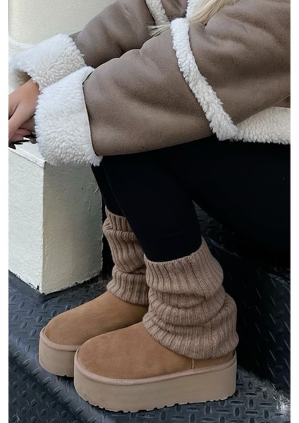 Kahve %100 Akrilik Üst Kalite Triko Örgü Çorap Tozluk modelleri