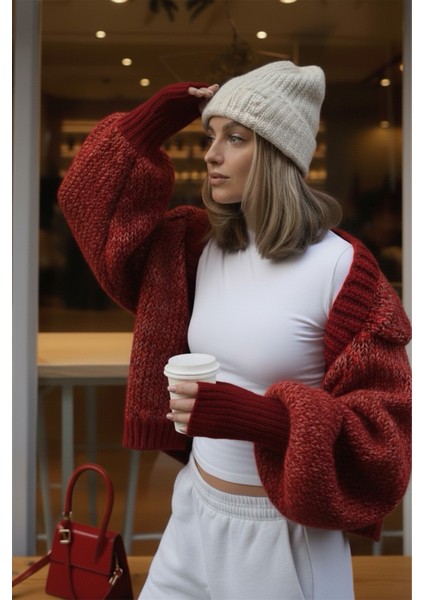 Cherry Triko Örgü El Isıtıcı Kolluk Parmaksız Eldiven modelleri